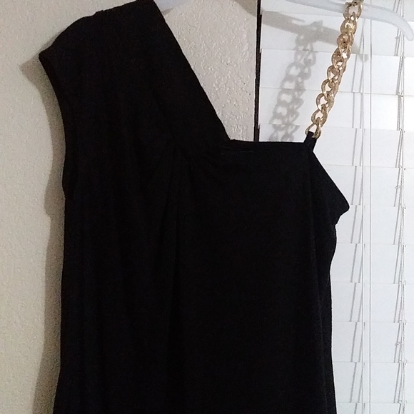 Allen B One Shoulder Black Blouse Size XS - Picture 4 of 17